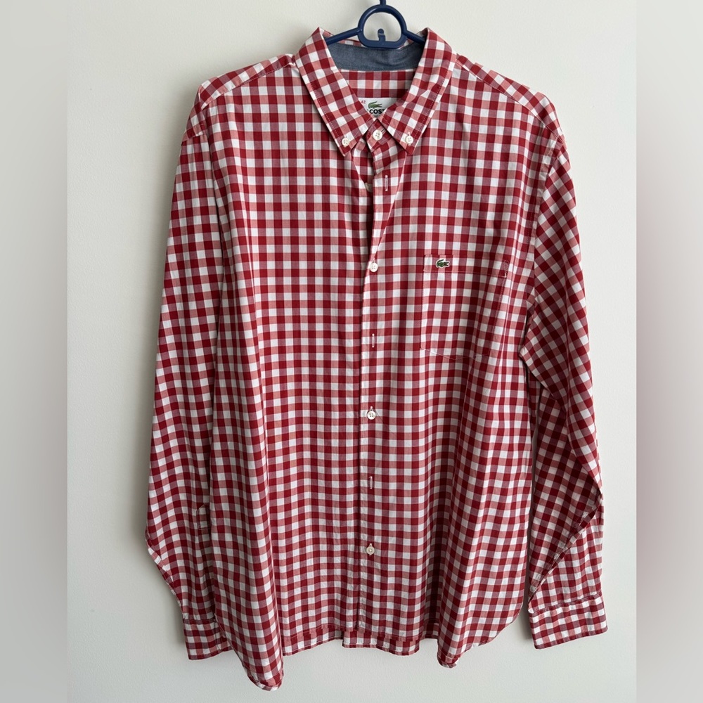 LACOSTE long sleeve button down shirt.